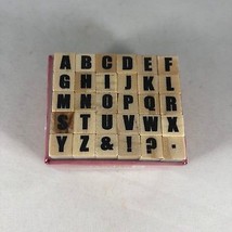 New NIB Alphabet Stamp Set - Mini Letters - 30 Piece Stamp Set by Studio G - $11.88