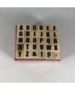 New NIB Alphabet Stamp Set - Mini Letters - 30 Piece Stamp Set by Studio G - £9.32 GBP