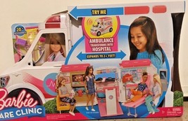 New Barbie Ambulance Clinic Hospital Playset - £119.60 GBP