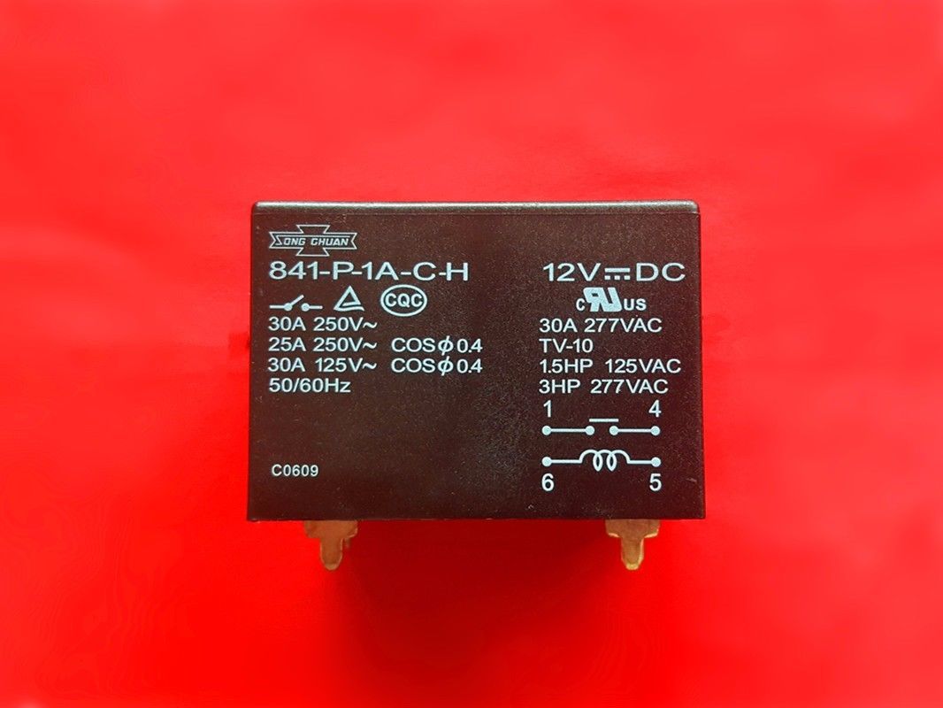 841-P-1A-C-H, 12VDC Relay, SONG CHUAN Brand New!!