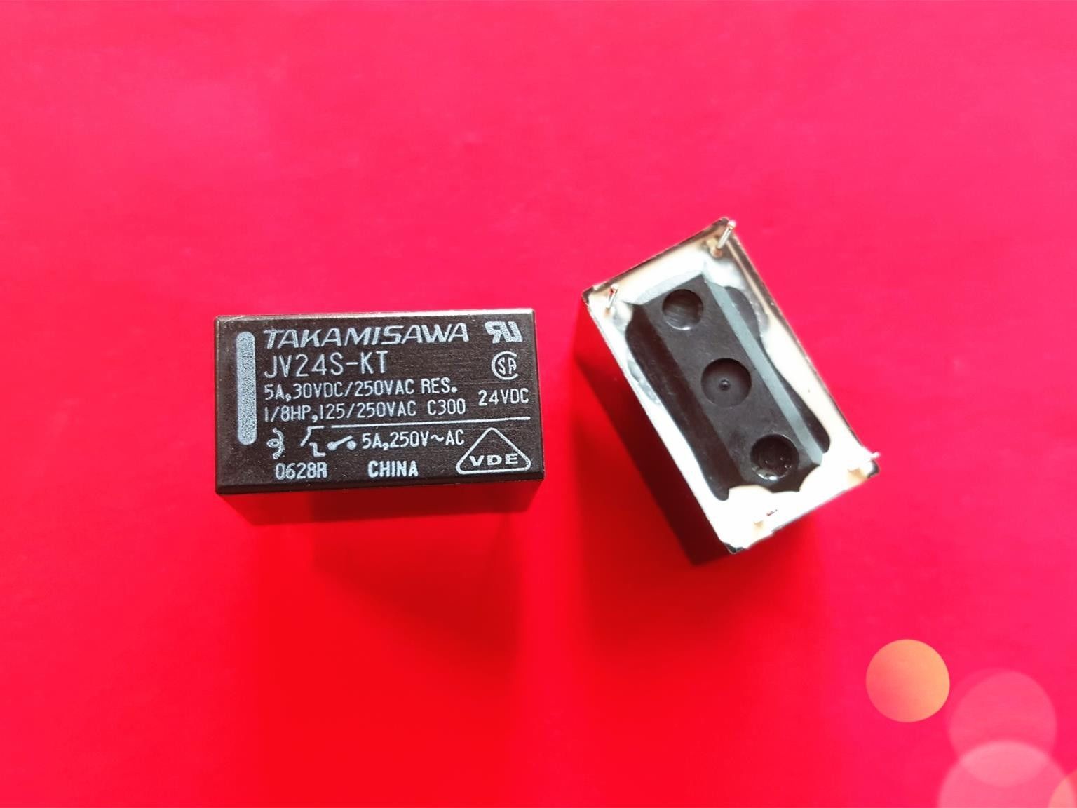 JV24S-KT, 5A 30VDC/250VAC Relay, TAKAMISAWA Brand New!! - $9.00