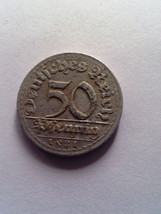 GERMANY 50 PFENNING 1921 coin free shipping - $3.13