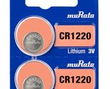 Murata CR1220 Battery DL1220 ECR1220 3V Lithium Coin Cell (10 Batteries) - £3.91 GBP+