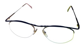Bob Mackie Mens Gold Matte Tort Oval Rimless Metal Eyewear Frame. BM 742. 53MM - £25.17 GBP