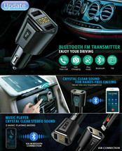 NEW CAR MP3 Player Radio Wireless Bluetooth FM Transmitter Adapter 2xUSB Car Kit - £66.84 GBP