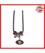 Officially Licensed San Francisco 49ers 18&quot; Euro Bead Necklace - Perfect... - $839.01 MXN