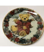 Franklin Mint Teddy&#39;s Winter Wonderland 8 1/4&quot; Porcelain Plate - £3.88 GBP