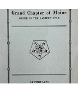 Order Of The Eastern Star 1929 Masonic Maine Grand Chapter Vol XII PB Bo... - $79.99