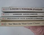 set of 4 Louis L&#39;Amour books: The Outlaws of Mesquite, Lonigan, Buckskin... - $39.15