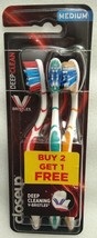 Closeup Deep Clean Medium Bristle Manual Toothbrush 3-Pack - NEW - £7.96 GBP