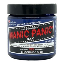 Manic Panic Semi-Permanent Hair Color Cream Shocking Blue 4 Oz - £9.36 GBP