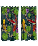Water Lily Pond and Koi Fish Curtain - $78.00 CAD+