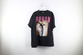 Vintage 90s Mens XL Faded Looking Back At Myself Aaron Tippin Band T-Shirt Black - £47.03 GBP