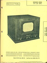 1949 Photofact 24-page Folder MEISSNER MODEL TV-1 with diagrams and sche... - £7.81 GBP