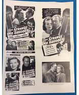 STRANGE MR. GREGORY vintage theater owners 9-1/2&quot; x 12-1/2&quot; ad sheet cir... - $13.56 CAD