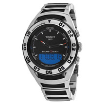 Tissot Men&#39;s Sailing touch Black Dial Watch - T0564202105100 - £453.29 GBP