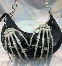  Girls Skeleton Hand  Bag  Women Bag Clip Bag Y2K Female Crossbody Purses and Ha - £80.63 GBP