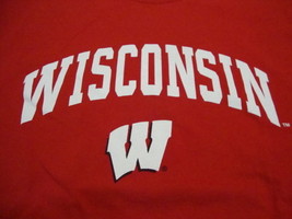 NCAA Wisconsin Badgers College University School Fan Colosseum Apparel T Shirt L - £13.50 GBP