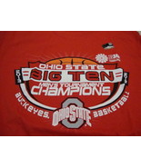 NCAA Ohio State Buckeyes Big Ten Basketball Championship Red College T S... - £14.88 GBP