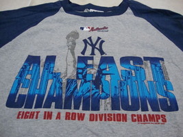 MLB New York Yankees Major League Baseball Fan 8 in a row Champions T Shirt 2XL - £15.66 GBP