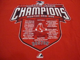 MLB Boston Red Sox Major League Baseball Fan 2013 Champions Majestic T Shirt L - $17.17