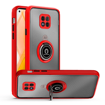 for Moto G Power 2021 Rugged Case w/ Magnetic Ring and Camera Cover RED - £6.69 GBP