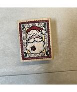 Country Santa Portrait Rubber Stamp,  Stampede Brand, A1443E - $8.60