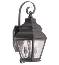 Livex 2602-07 2 Light Outdoor Wall Lantern in Bronze - £472.44 GBP