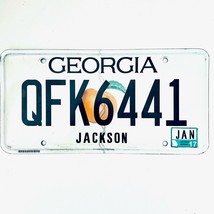 2017 United States Georgia Jackson County Passenger License Plate QFK6441 - $16.82