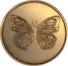 Bulk Lot of 25 Butterfly Bronze Sobriety Medallions Serenity Prayer Chips - £30.02 GBP