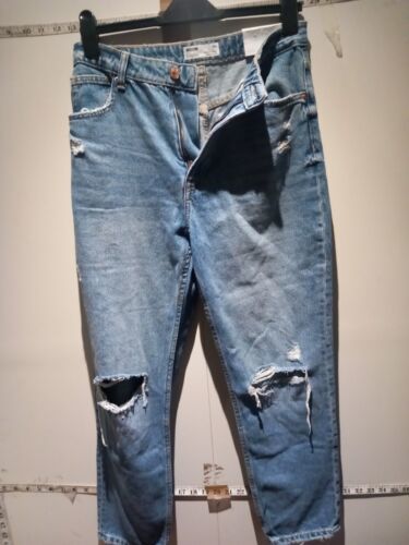 Primary image for LADIES Bershka jeans washed size M -38 UK 10 Express Shipping 