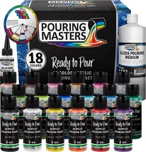 Premium Pre-Mixed High Flow 2-Ounce Bottles - for Canvas, Wood, Paper, Crafts, T - £43.16 GBP