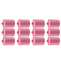 24Pcs Sponge Hair Rollers Dark Pink Soft Foam Curlers Hairdressing Tool - $15.99