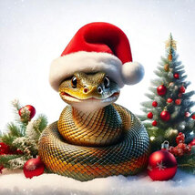 CHRISTMAS ANIMAL Clip Art 100 JPG Digital Download Bundle VOL 2 - $2.99