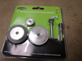 Large Diamond Rotary Grinding Wheel Set Warrior  - $18.99
