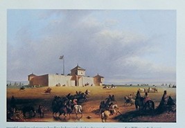 Fort William on the Laramie by Alfred Jacob Miller 1851. Color Illustration, ... - £14.33 GBP