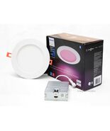 Philips Hue 579573 White and Color Ambiance 6" Slim Downlight LED Smart ... - $54.99