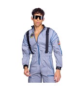 Astronaut Costume Reflective Jumpsuit Flight Suit Patches Zippers USA Fl... - $124.99