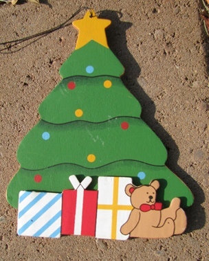 Wood Christmas Ornament wd1269-Christmas Tree - £1.76 GBP