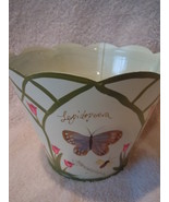 Butterfly Metal Scalloped Planter - $8.99