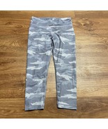 Athleta Girls Gray Camo Printed Chit Chat Capri Yoga Leggings Size 12/Large - $18.81