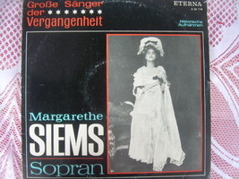Vintage Rare  Margarethe Siems Sopran Eterna 8 20 778 LP - £15.64 GBP