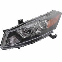 Headlight For 2011-12 Honda Accord Driver Side Black Chrome Clear Lens W... - $219.19