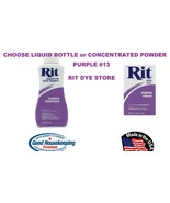 PURPLE #13 RIT Fabric DYE choose Liquid Bottle or Powder Concentrate hip... - $269.23 MXN+