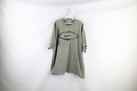 Vintage 90s Nike Mens XL Faded Travis Scott Center Swoosh T-Shirt Moss Green - £63.26 GBP