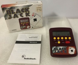 Vintage Radio Shack Hand Held Electronic Black Jack Card Game No. 60-2679 w/ Box - £8.55 GBP