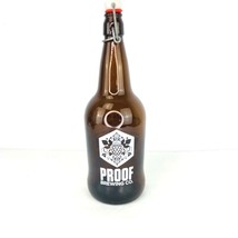 Proof Brewing Co Collector Bottle Locking Swing Top Lid 12 Oz Tall Brown... - $29.99