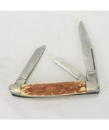 Custom Crafted 380 3 Blade Folding Knife Made in Japan 3-1/4&quot; Long - $17.46 CAD