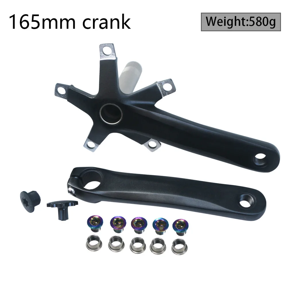 Road Bike Crank 152/165/170 130BCD  Integral Bicycle Crankset with Botto... - $148.26