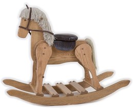 LARGE WOODEN ROCKING HORSE USA Handmade Toddler Toy Amish Furniture MEDI... - £359.68 GBP